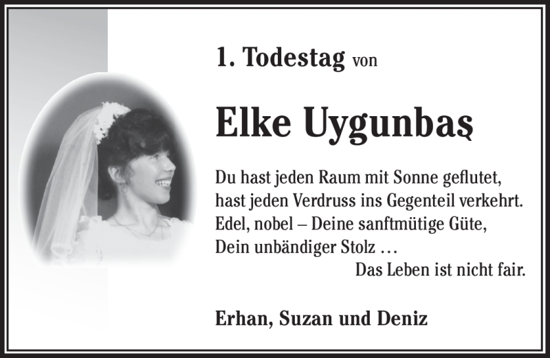  Traueranzeige für Elke Uygunbas vom 17.07.2012 aus Pegnitz-Zeitung